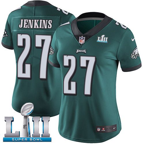 Women Philadelphia Eagles #27 Jenkins Green Limited 2018 Super Bowl NFL Jerseys->philadelphia eagles->NFL Jersey